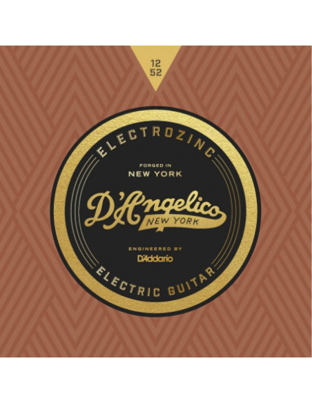 D'ANGELICO Electrozinc Strings Jazz 12-52 Light (wound third string)