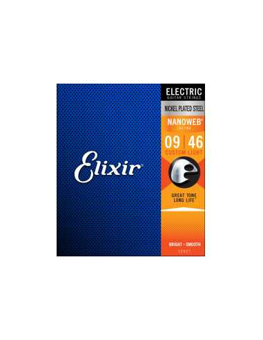 ELIXIR 12027 Muta di corde per chitarra elettrica.Scalatura 09-46