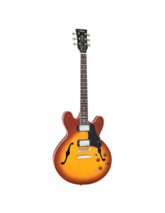 VINTAGE VSA500 REISSUED SEMI ACOUSTIC Honeyburst -...
