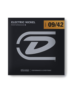 DUNLOP DEN0942 NICKEL PLATED STEEL, LIGHT, SET/6 09/42