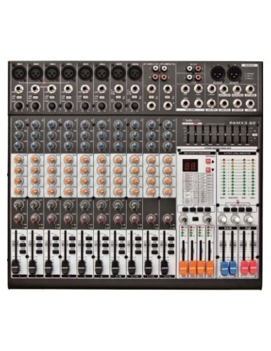 Audio Design Pamx 3.82 Mixer professionali 12 canali ( 8 mono + 2 stereo ) Con DSP a 99 effetti ed equalizzatore