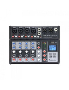 DEFINITIVE AUDIO MX6 USB - 6-channel analog mixer with...