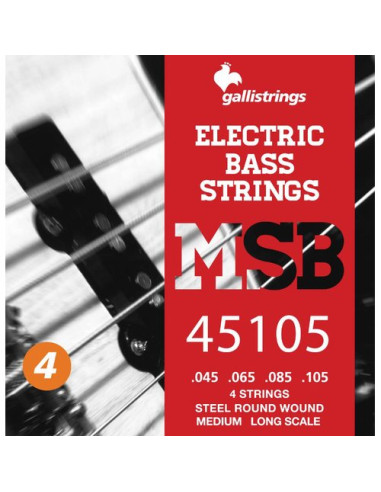 Galli MSB-45105 Magic Sound Bass Medium Long Scale, 045-065-085-105