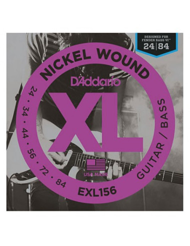 D'addario EXL156 24-48 Fender Bass VI