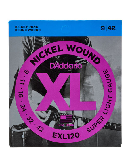 D'ADDARIO EXL120 Scalatura 9-42