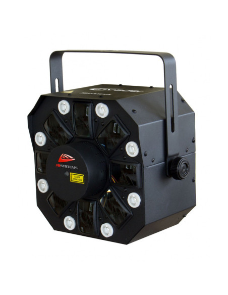 JB SYSTEM INVADER - Multieffect: 23 W led effect + 200 m W red+green laser