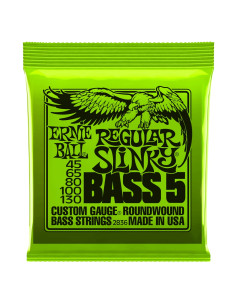 ERNIE BALL2836 NICKEL WOUND 5 CORDE REGULAR SLINKY...
