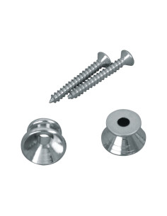 D'ANDREA EP2C Bottoni per tracolla cromati Set 2pcs