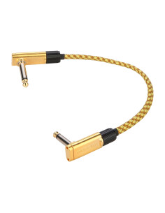 ROCKCABLE Flat Patch Cable Vintage Tweed 30cm