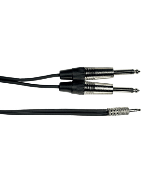 Yellow Cable - K07M-3 Cavo Segnale 2x Jack Mono/Mini Jack Stereo 3 Metri