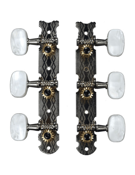 Yellow Parts - EZ1758N Meccaniche Chitarra Classica 1+1 Cromate Platino