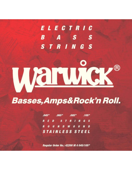WARWICK RED LABEL 45-105 PER BASSO IV CORDE