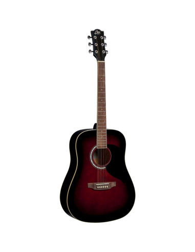 Eko Ranger 6 Red Sunburst Dreadnought Gloss