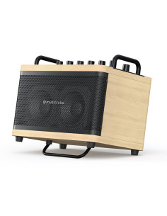 Music Cube Tiny Box D2 - Oak - 50 W mini multi-functional...