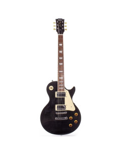 TOKAI LP Style Flame See Through Black
