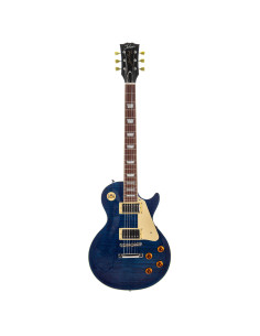 TOKAI LP Style Flame See Through BLUE