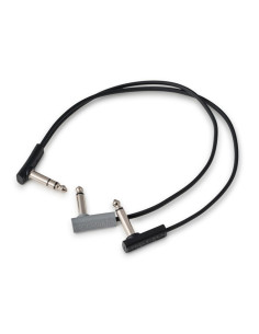 Rockboard Flat Patch Y Splitter Cable Black 30cm