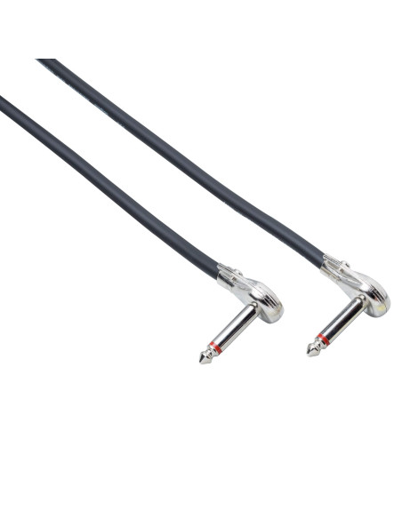 BESPECO CLR050BK CAVO PER STRUMENTI 0,50 m JACK 90°-JACK 90°