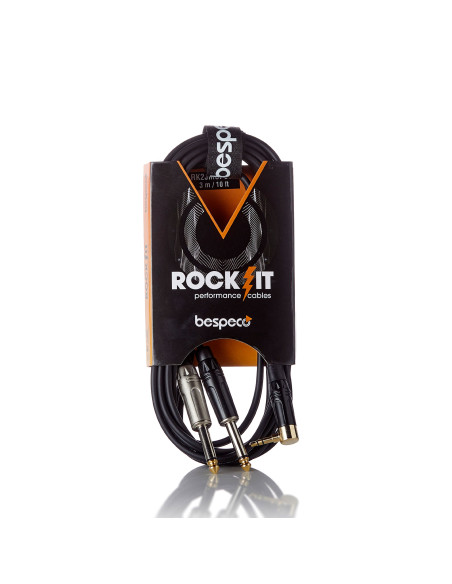 BESPECO RK2JMSP150 CAVO STEREO M 1,5 JACK 3,5 TRS M 90¦ /2 JACK TS-RO