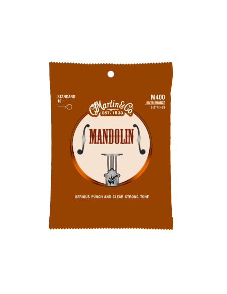 Martin & Co. - M400 Mandolin Strings Standard 80/20 Bronze