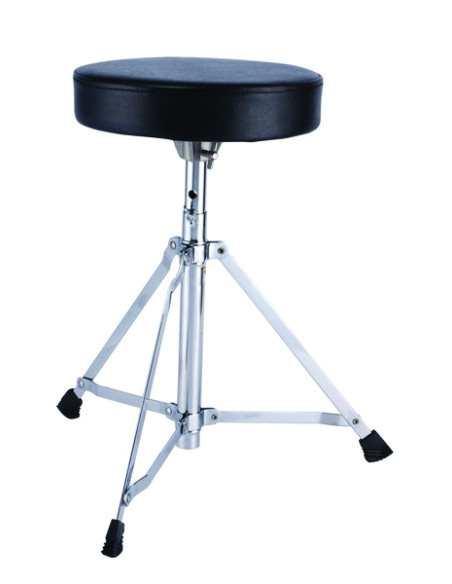 ARWARE DTR116 Seggiolino seduta tonda - in vinile - regolabile in altezza con fori - tubo diametro 28,5mm - montante singolo
