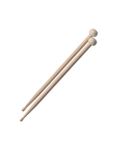 STAGG Bacchette in acero 5A/Mallet in feltro 30mm
