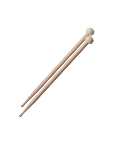 STAGG Bacchette in acero 5A/Mallet in feltro 30mm