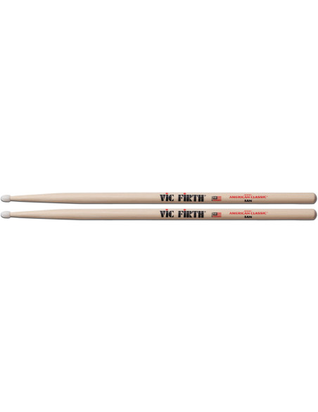 VicFirth Bacchette in American Hickory - Modello 5A - Punta in nylon - L 16" - Dia .565"
