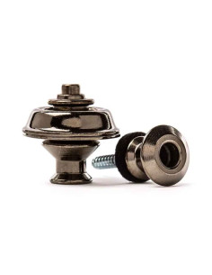 Dunlop SLS1035BN Straplok Dual Design Black Nickel