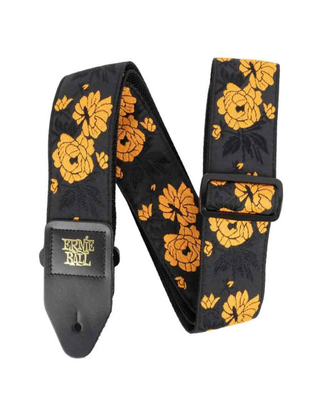 Ernie Ball 5358 Tangerine Rose Tracolla Jacquard Regolabile