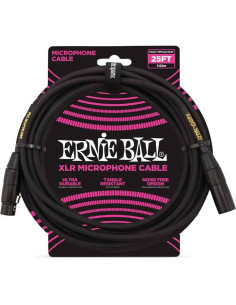 Ernie Ball 6073 Cavo Microfono Black/Gold 7,6 m