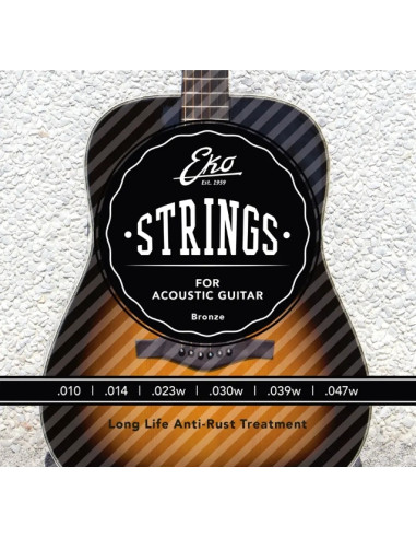 Eko Guitars Corde Chitarra Acustica Bronze...