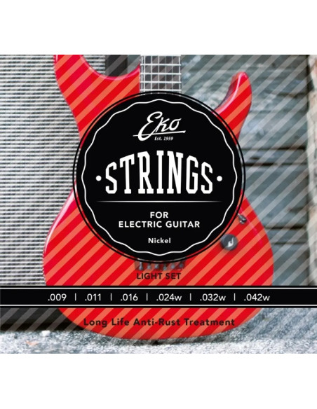 Eko Guitars Corde Chitarra Elettrica 9-42 Extra Light Set/6