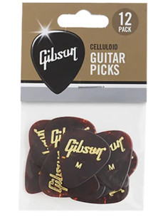 Gibson Accessories APRT12-74M Tortoise Medium Pack/12