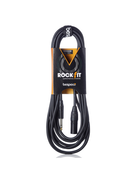 BESPECO CAVO MICR. M 1,5 JACK STEREO A XLR MASCHIO-ROCKIT RKSX150X