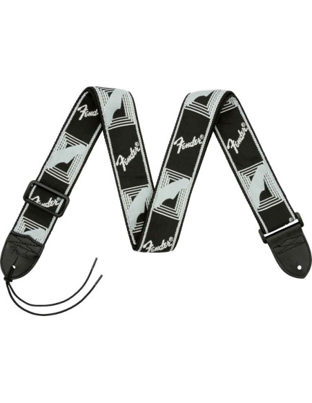 FENDER® 2” MONOGRAMMED STRAPS Grigio Nero