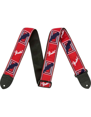 FENDER® 2” MONOGRAMMED STRAPS Red, White and Blue
