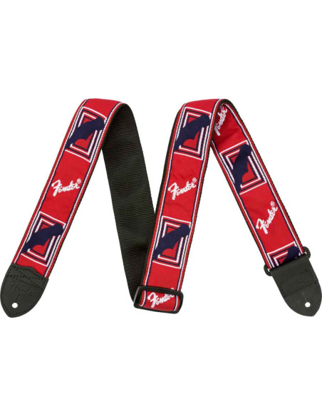 FENDER® 2” MONOGRAMMED STRAPS Red, White and Blue