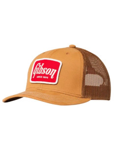 Gibson Accessories GA-CNVSTRHT Canvas Trucker Tan