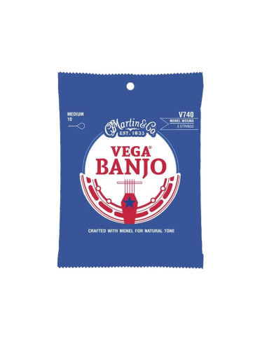 Martin & Co. V740 Vega Banjo Strings Medium...