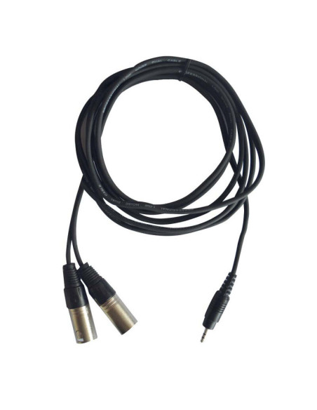 HILEC CL-32/3 - Stereo Jack 3.5 / 2 x Male XLR cable - 3 m