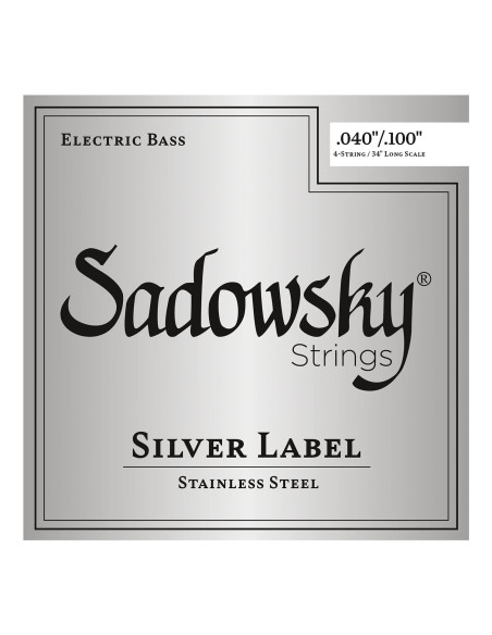 SADOWSKY Silver Label Basso Elettrico 4 St 040-100 SS