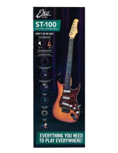 Eko Guitars ST-100 Pack Black