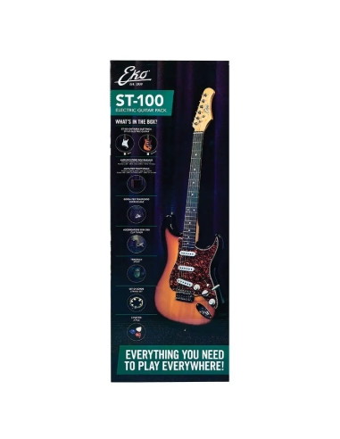 Eko Guitars ST-100 Pack Black