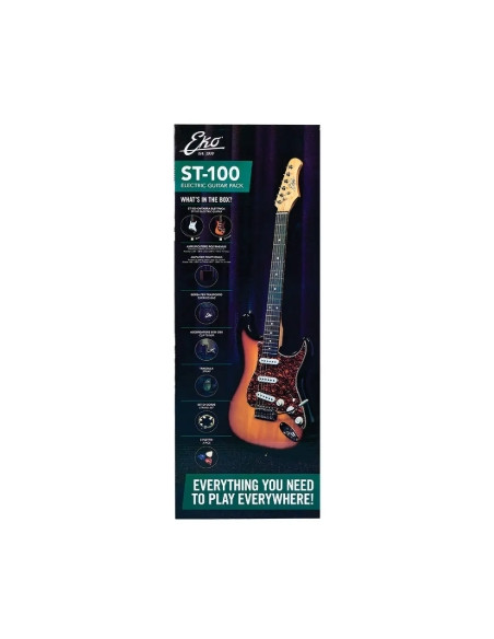 Eko Guitars ST-100 Pack Black