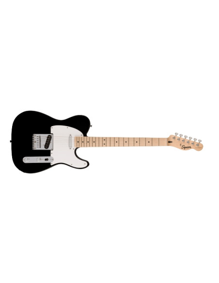 Squier Sonic® Telecaster®, Maple Fingerboard, White Pickguard, Black